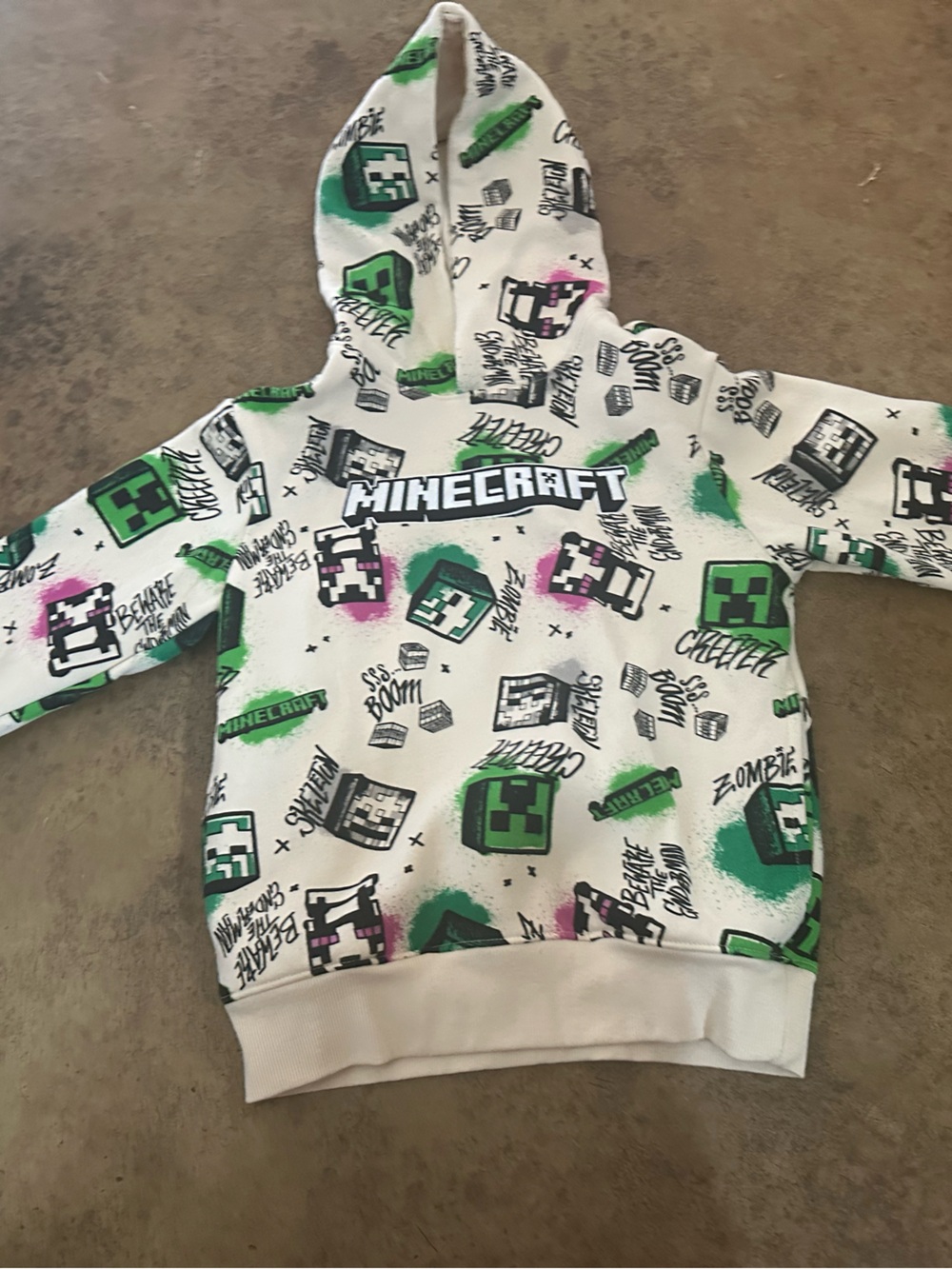 Kids Hoodie Sweatshirt - Minecraft size 8